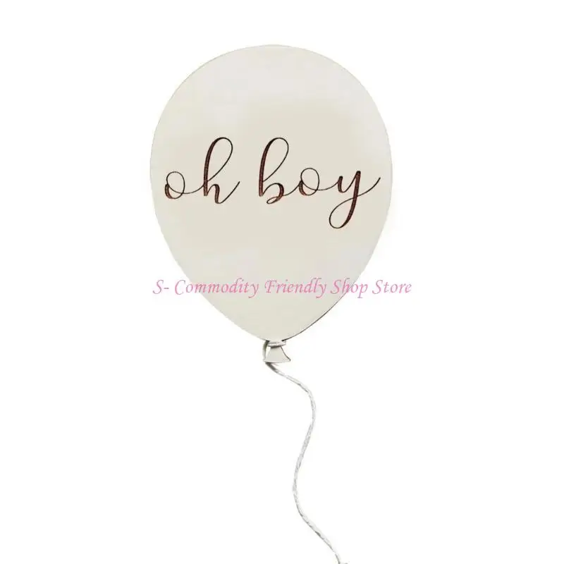 Globo aerostático de madera para fotografía infantil