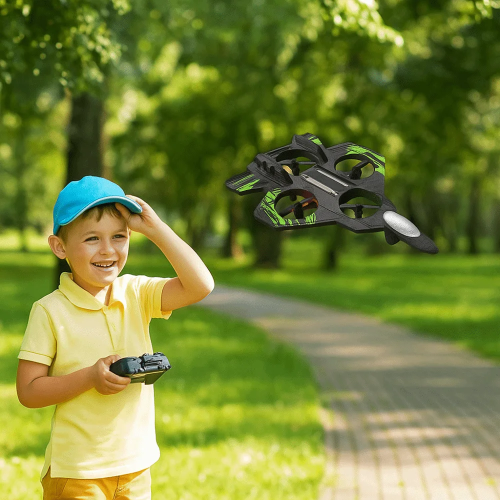 Espuma EPP Control remoto combate de espuma detección de gravedad 2,4G acrobacias cuatro motores helicóptero portátil recargable RC Hobby Jet avión - imagen 2