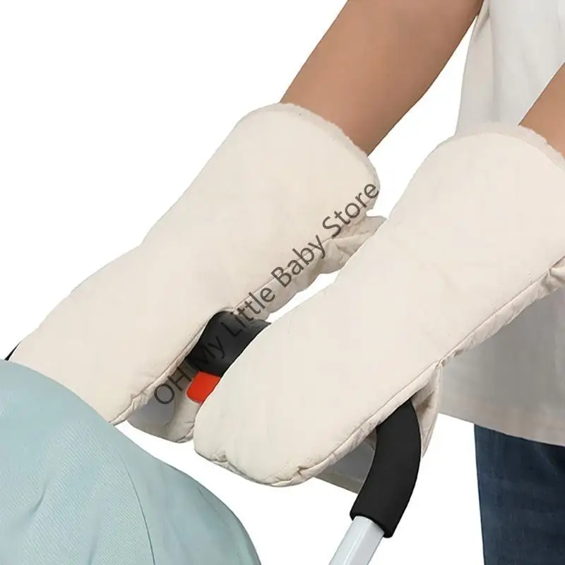 M76C Cochecitos Manoplas para cochecito Universal Cochecito Guantes calentadores manos Manguitos a prueba salpicaduras - imagen 3