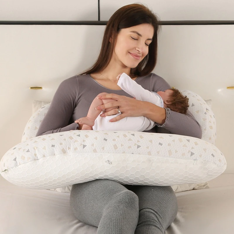 Almohada de maternidad en forma de U: soporte de cuerpo completo para mujeres embarazadas, cojín lateral ergonómico para dormir con alivio de espalda y vientre - imagen 2