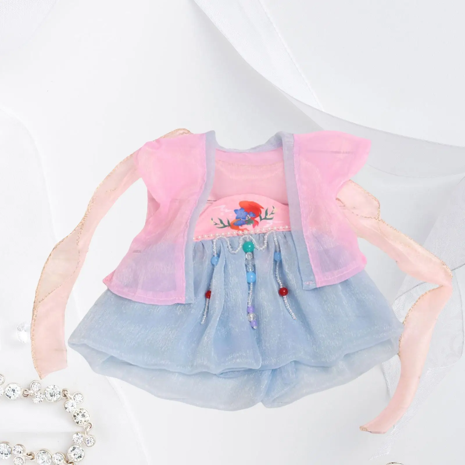38cm Doll Clothes Doll Dress Traditional Role Playing Chinese Clothes Fashion Dress up Doll Clothing DIY for Girl Dolls