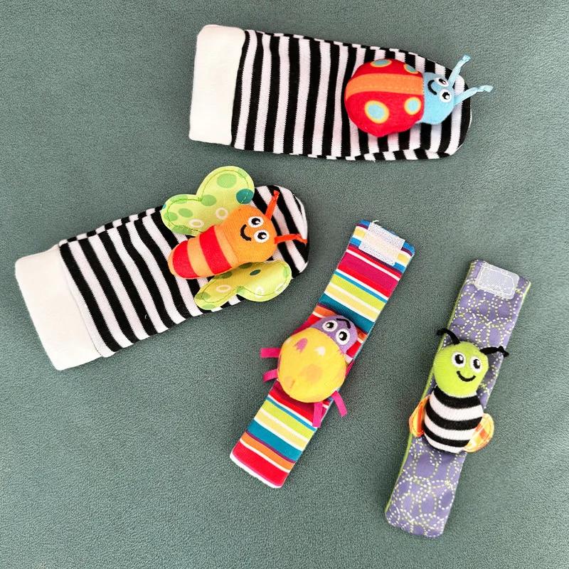 Calcetines sonajero para bebés – Pulsera educativa calmante - imagen 3