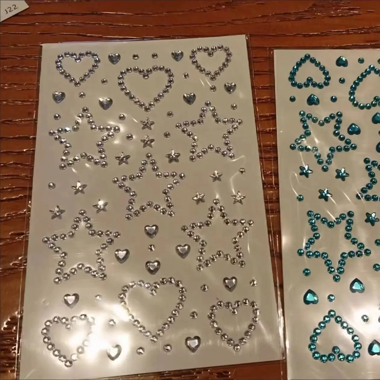 Pegatinas de cristal acrílico con forma de corazón y estrella 3D, diamantes de imitación autoadhesivos, manualidades de decoración DIY, regalos - imagen 5