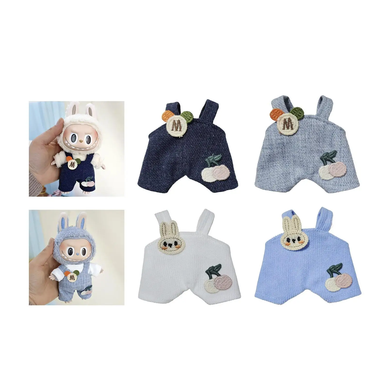 Mini 17cm 6inch Doll Pants Doll Clothes Toy Doll Accessories Adorable Doll Dress Up Toy for Kids Girls Gift 17cm Pendant Doll