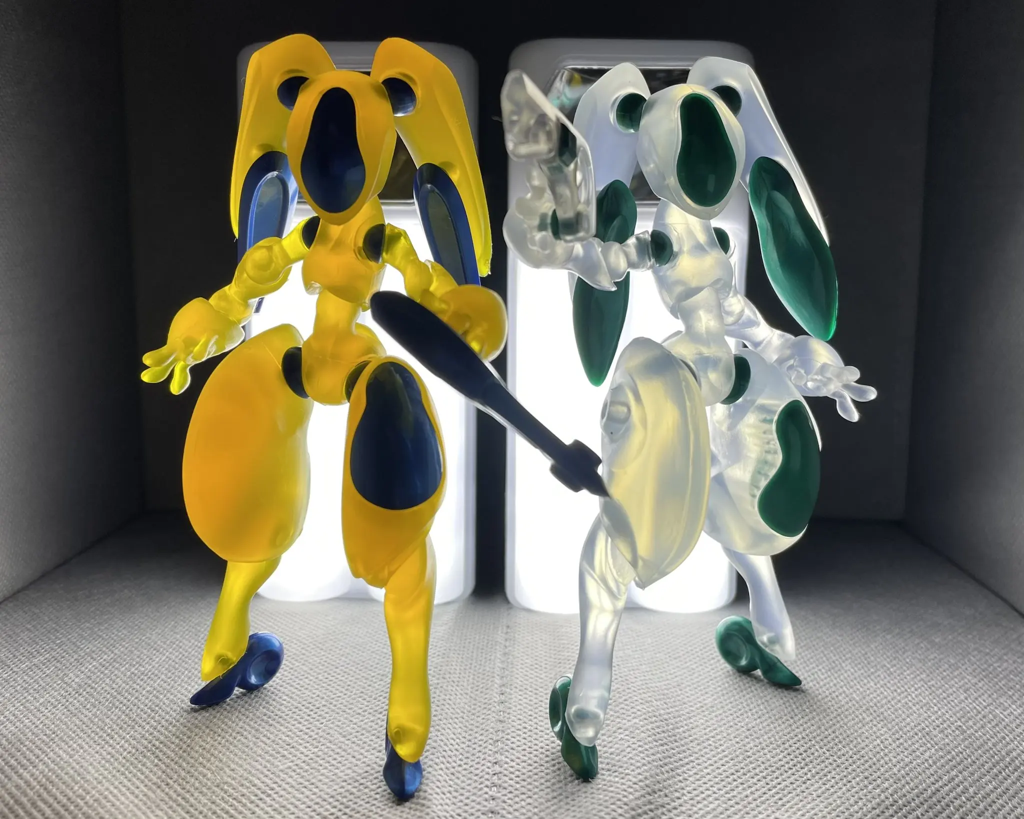 SO-TA cápsula de juguete serie FORM Rabbit Void: Me cool robot bunny warrior figuras móviles montaje escala 1/12 adornos de gasha - imagen 5