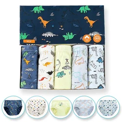 Calzoncillos infantiles de dinosaurio - algodón transpirable para niños