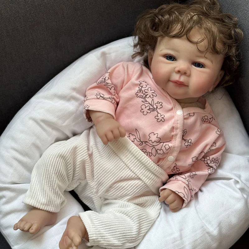 Muñecas bebé Reborn Bebe Juliette hechas a mano con piel 3D, venas visibles, regalo realista de tacto suave para niños