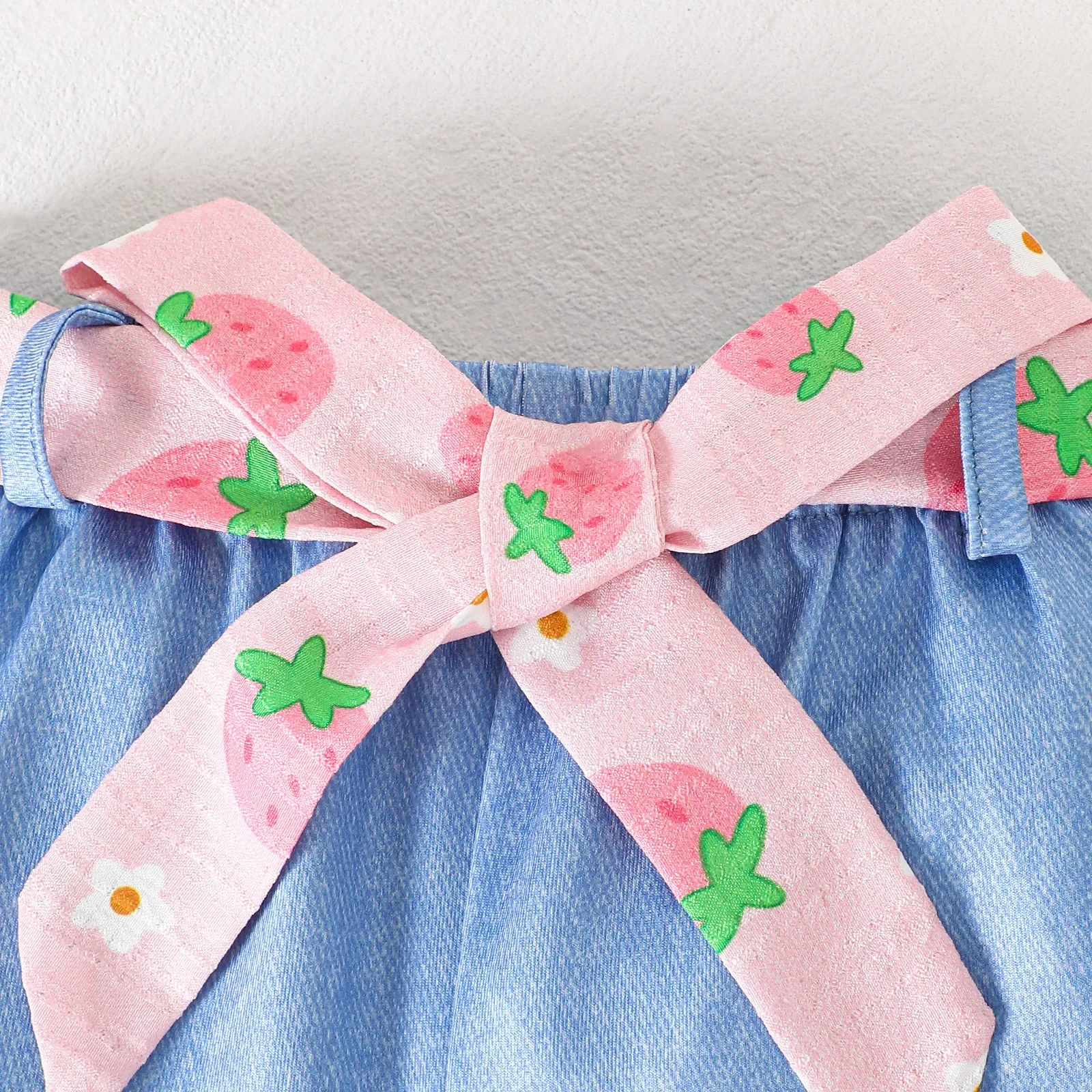 2 piezas 2025 ropa de verano para niñas pequeñas moda coreana dibujos animados lindo estampado sin mangas algodón bebé Tops + Pantalones cortos conjuntos para niños B063 - imagen 5