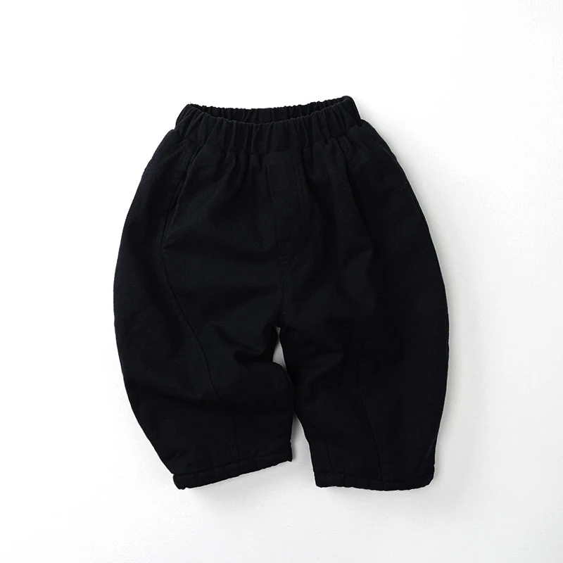 Pantalones de invierno para niños de 1 a 7 años, pantalones con forro de piel para niños, pantalones de estilo coreano para niñas, pantalones de piel holgados para niñas - imagen 4