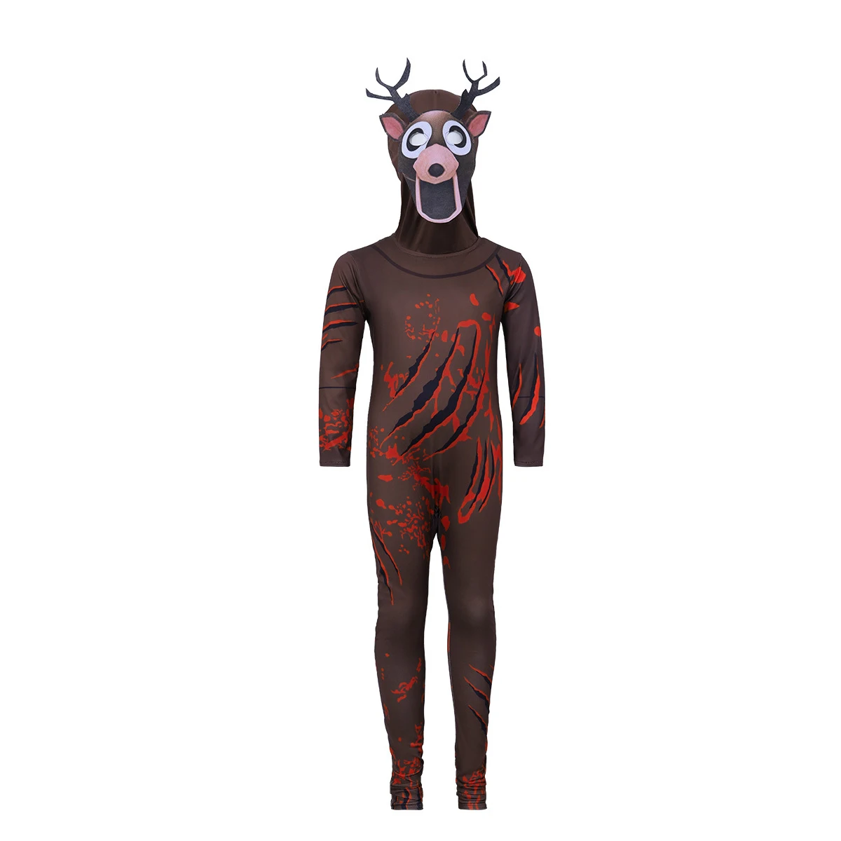 Disfraz de ciervo de 99 noches en el bosque, disfraz de ciervo Animal de 99 noches en el bosque, mono para niños, traje de fiesta de Halloween - imagen 4