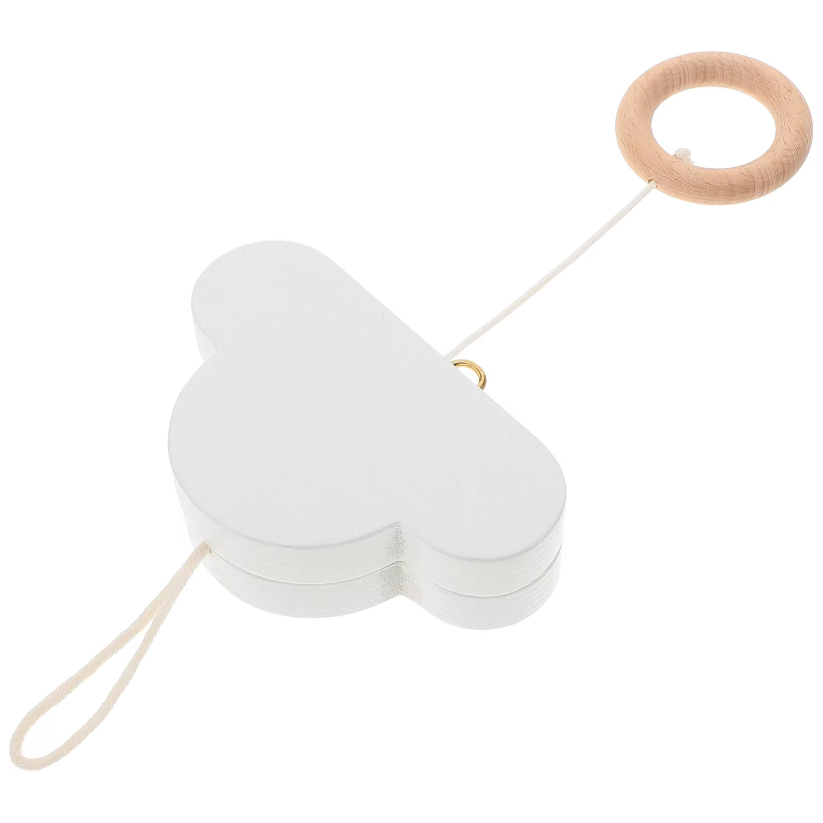 Móvil nube para cuna de bebé – Decoración minimalista boho - imagen 4