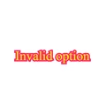 Invalid option