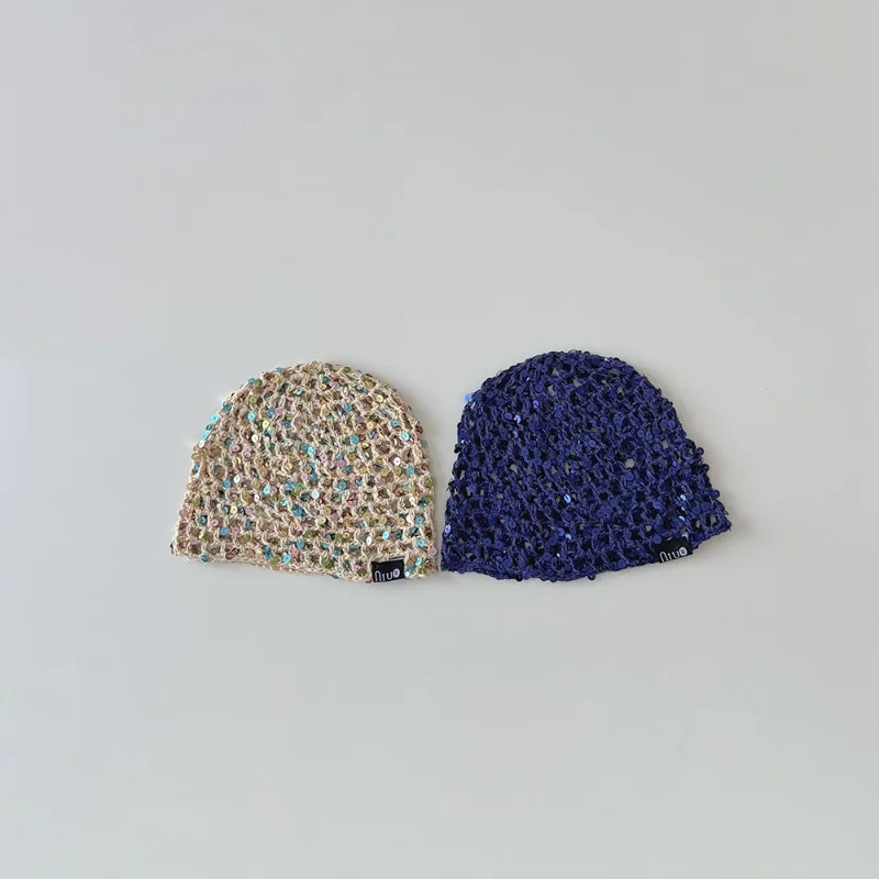 Gorro infantil de purpurina con rejilla – Estilo brillante - imagen 3