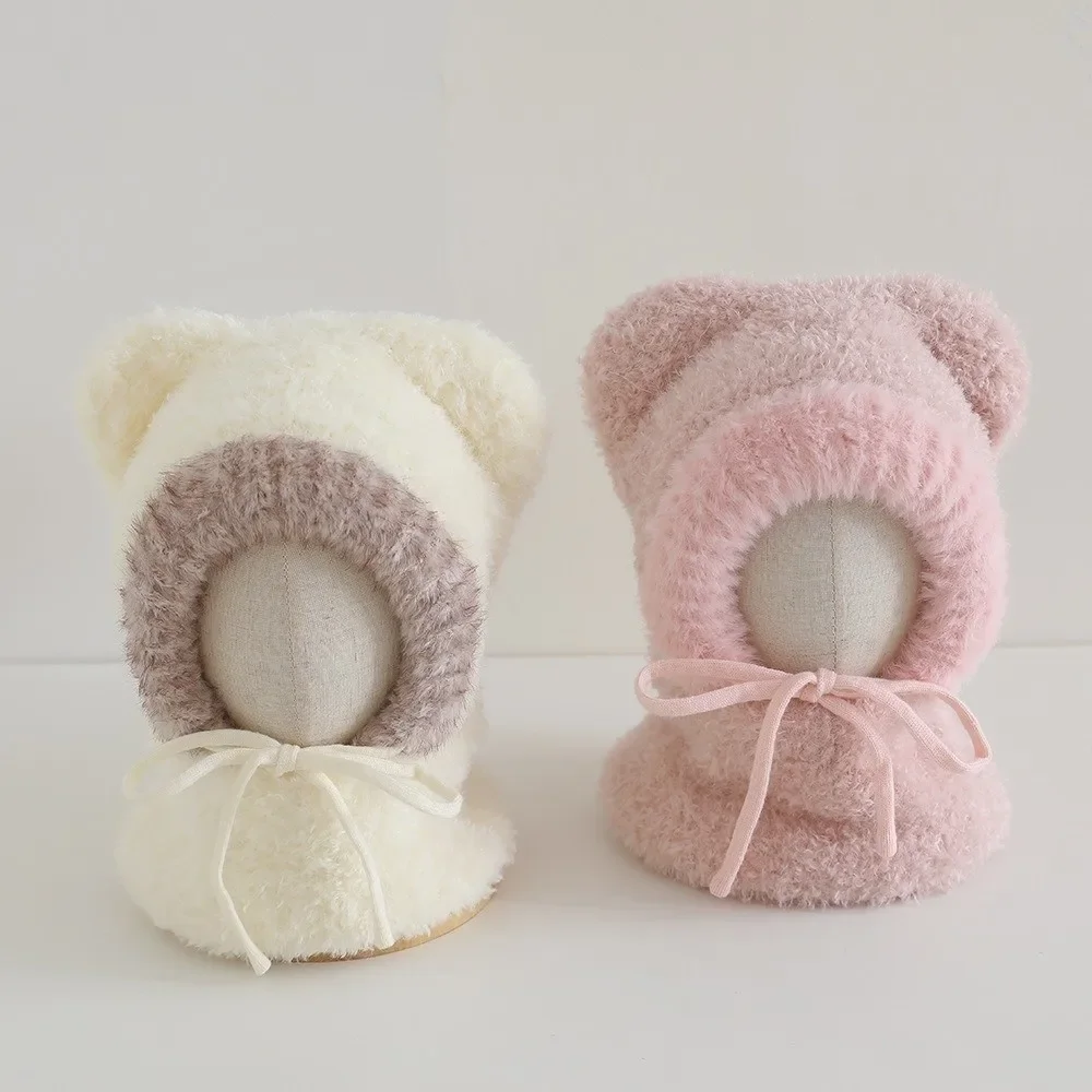 Gorro bebé invierno con protección de orejas y viento