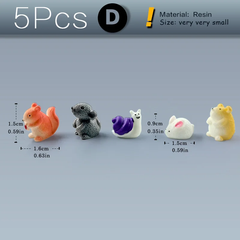 5pcs Animal-D
