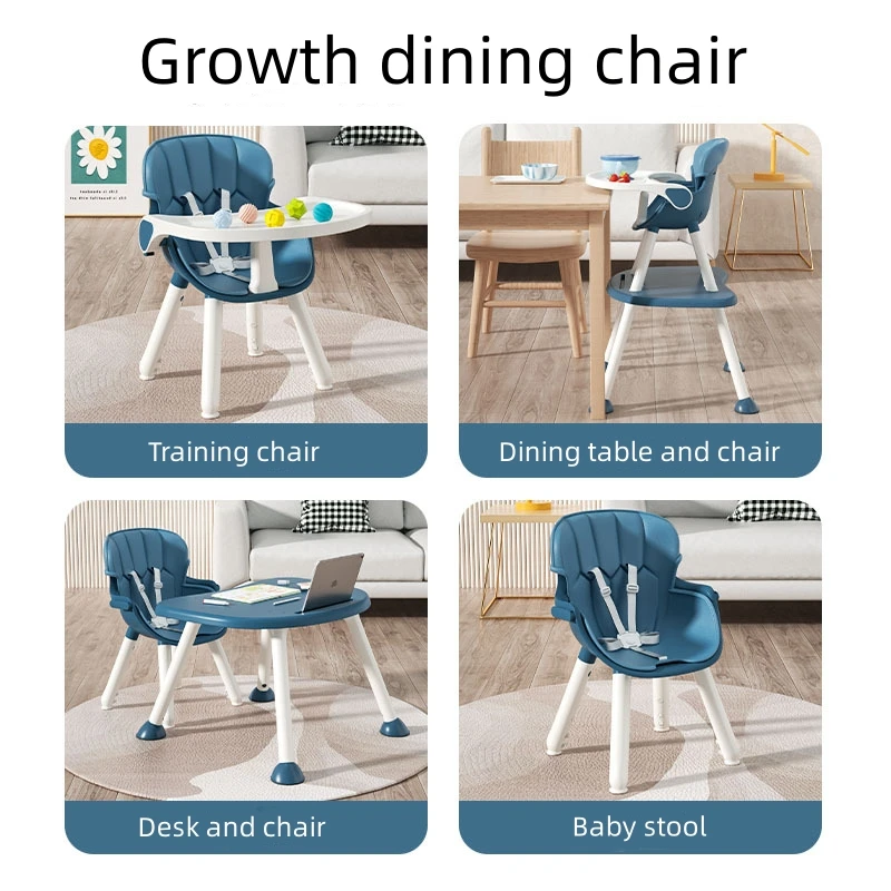 Silla de comedor multifuncional para bebés y niños de 0 a 5 años, Asiento desmontable con respaldo para estudiantes, escritorio de estudio - imagen 3