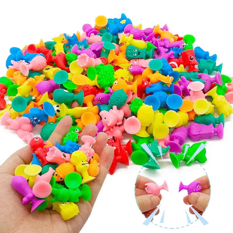 10 ~ 60 uds Mini muñeca con ventosa adornos de silicona para el hogar DIY decoraciones de escritorio de oficina Micro modelo productos decorativos TMZ