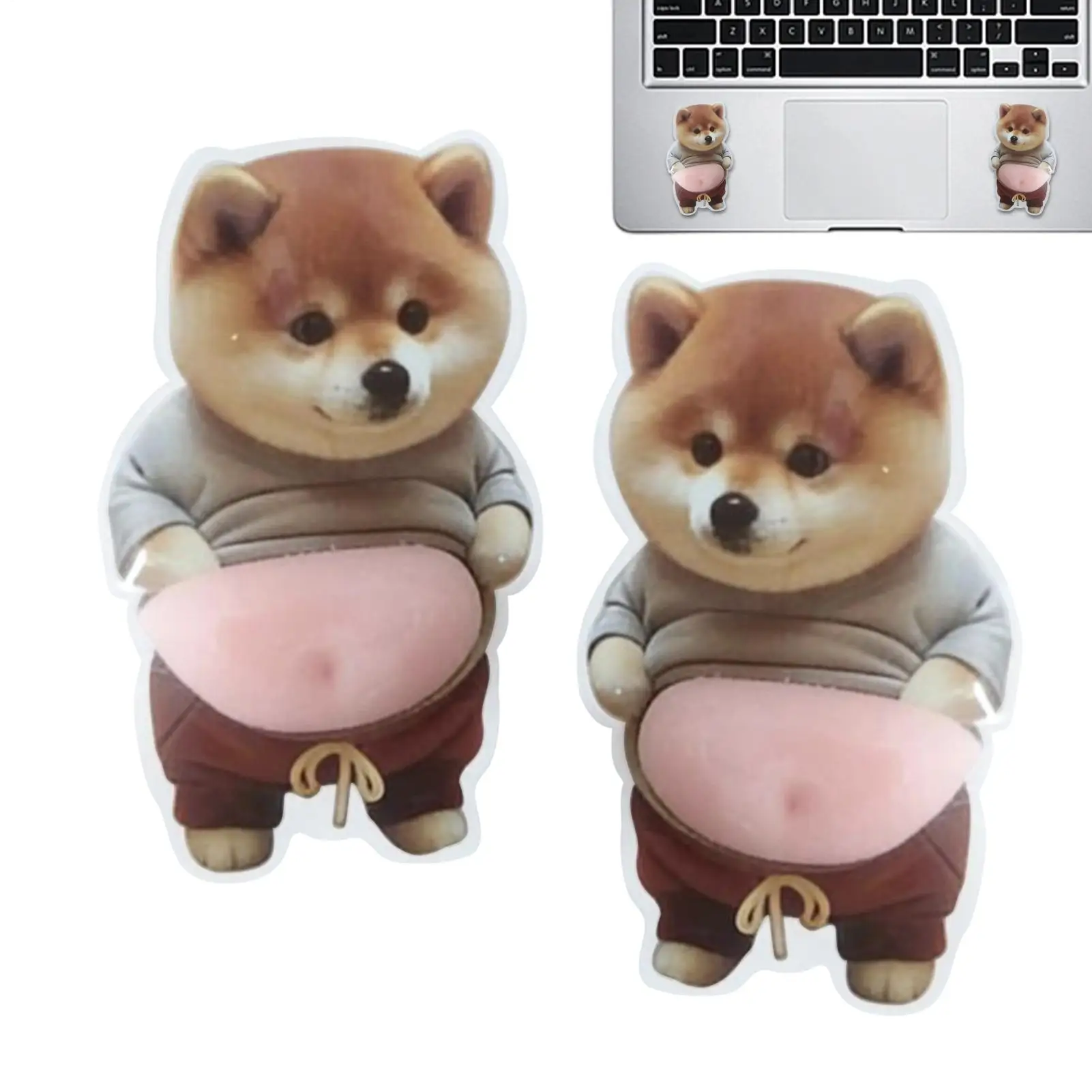 Pegatinas 3D, calcomanías suaves de animales para el vientre de perro, bonitas pegatinas de recompensa 3D para aula, maestro, escuela, recompensa, cumpleaños, teléfono inteligente - imagen 2