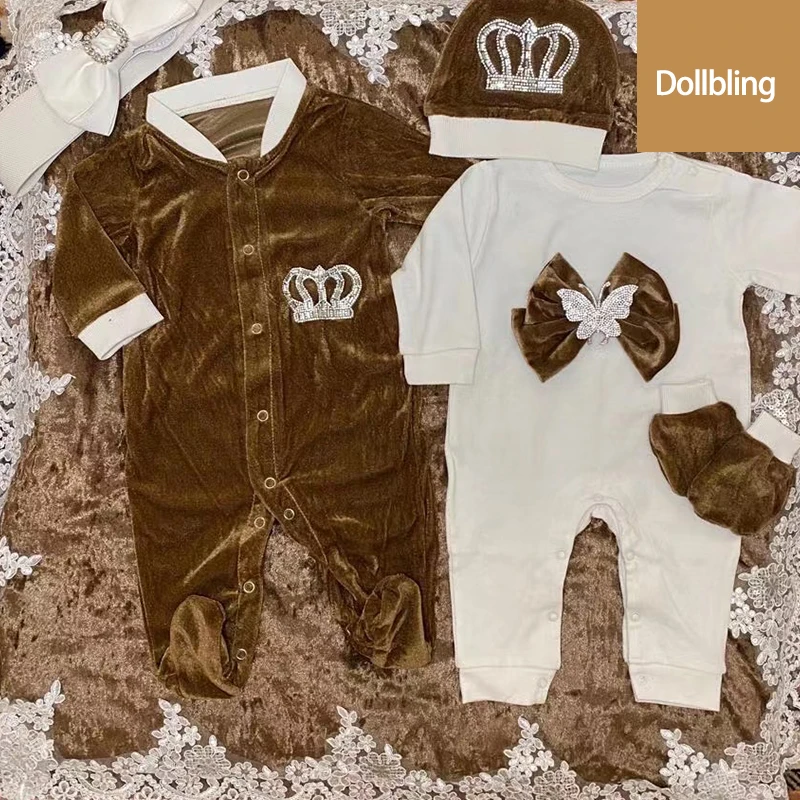 Trajes de terciopelo para bebé recién nacido, chaqueta, chaleco, ropa de algodón para niños, traje de cuerpo, camisa, pantalones, mitones, manta receptora - imagen 2