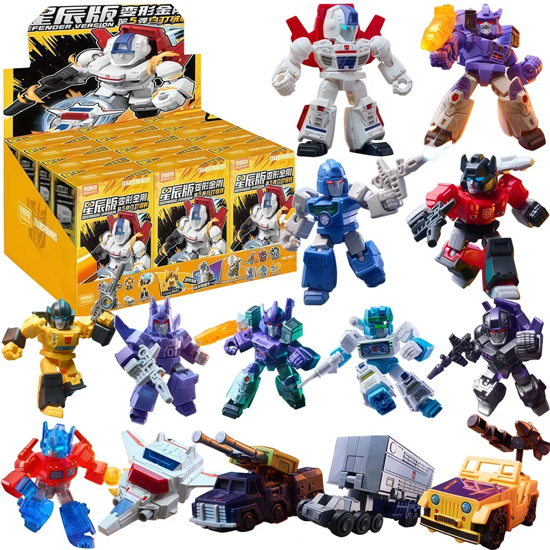 Blokees transformación Optimus Shockwave Prime Megatron Starscream Bumblebee figura de Anime Robot montaje juguetes caja ciega regalos - imagen 2