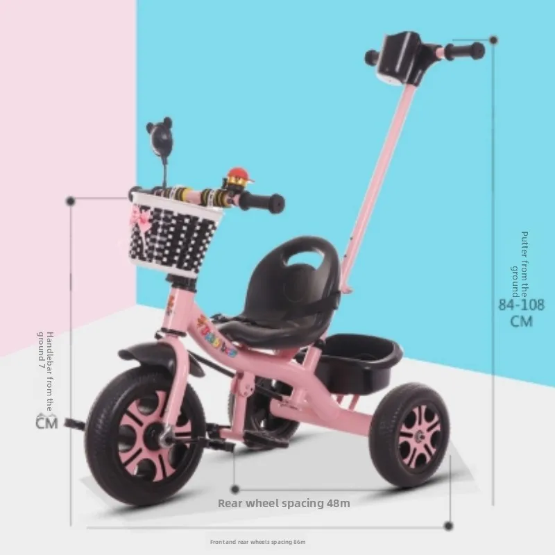 Triciclo evolutivo para niños con asiento ajustable y plegable - imagen 2