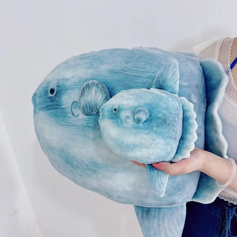 Peluche almohada tiburón azul de felpa para niños
