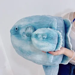 Peluche almohada tiburón azul de felpa para niños
