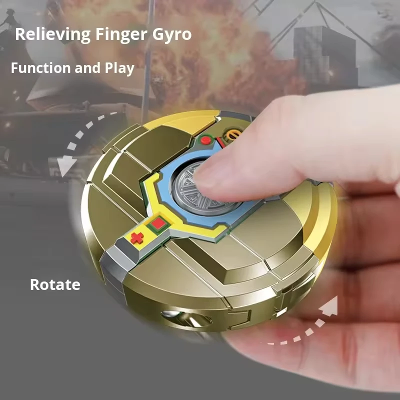 Creativo Fidget Spinner Gyro Robot deformado 360 bola giratoria mecánico antiestrés juguetes sensoriales para adultos niños regalo - imagen 2