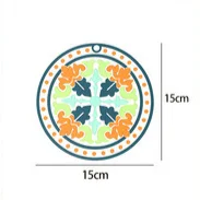 Large circular blue