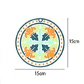 Large circular blue