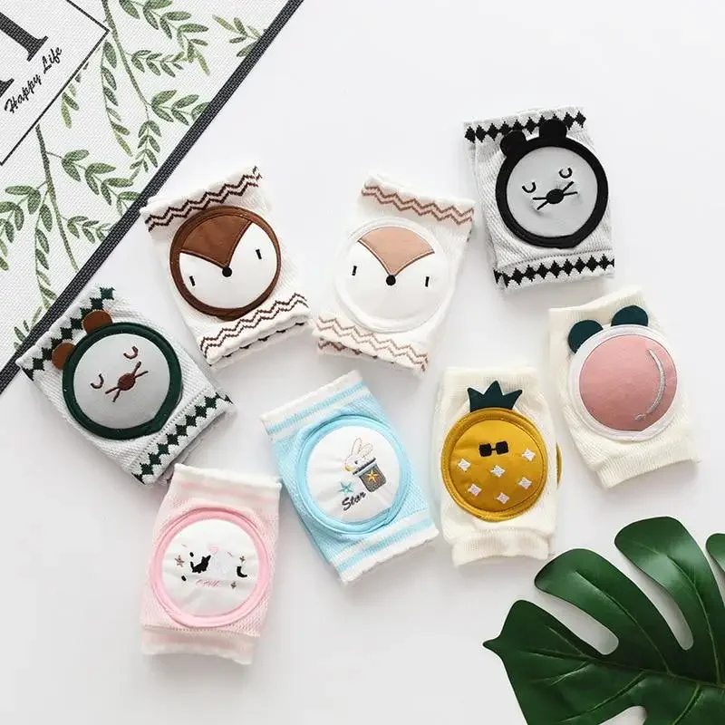 Rodilleras de verano para bebé, rodilleras de dibujos animados para niño pequeño, Protector para gatear, calentadores de piernas de malla transpirable