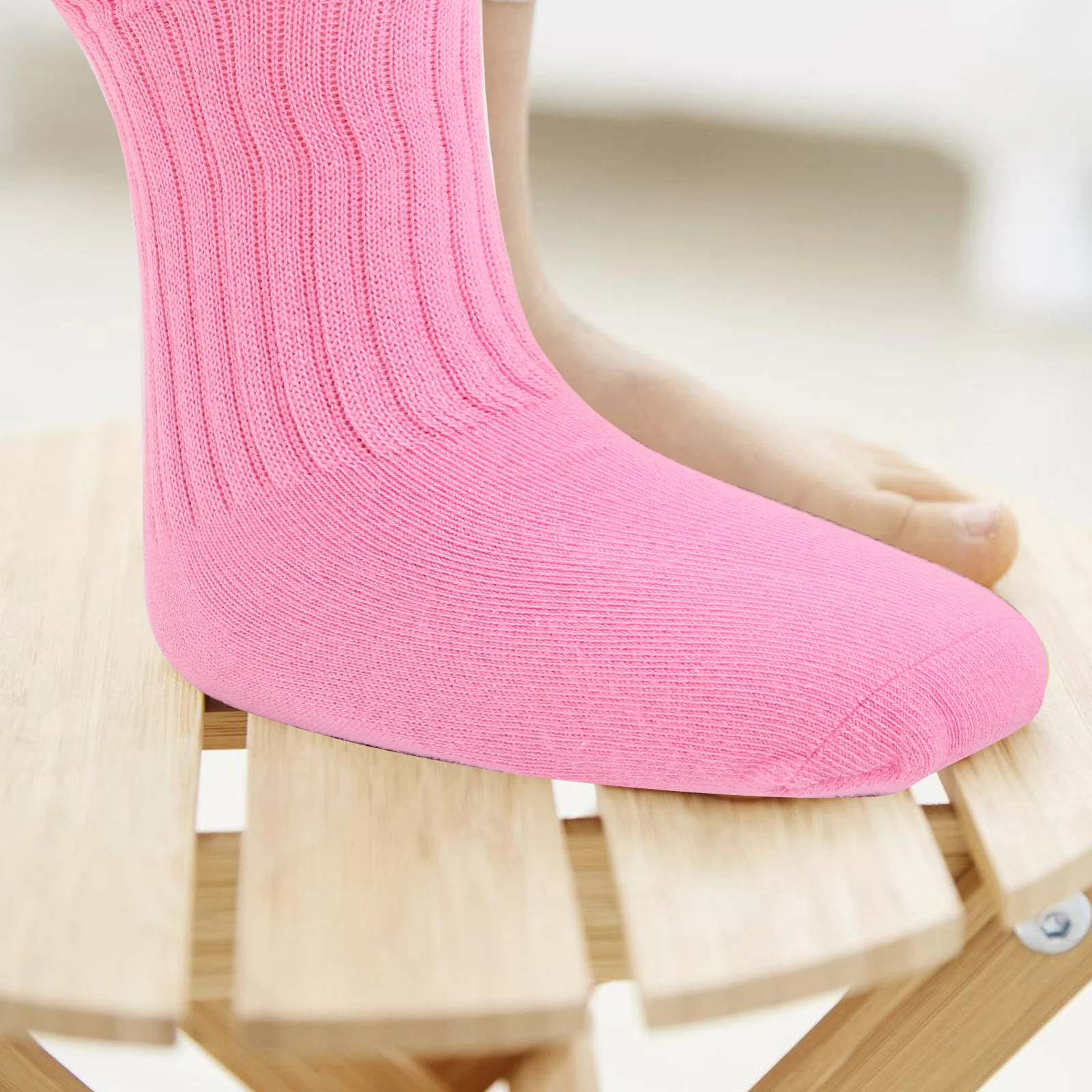 3 pares de calcetines de algodón para bebé, cálidos y transpirables a media pantorrilla para niños y niñas, calcetines suaves y cómodos perfectos para niños de 4 a 6 años - imagen 2