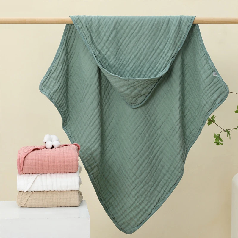 Mantas envolventes de muselina para bebé, Toalla de baño con capucha para recién nacido, manta envolvente de gasa suave de algodón, Toalla de baño infantil, cosas envolventes para bebé - imagen 5