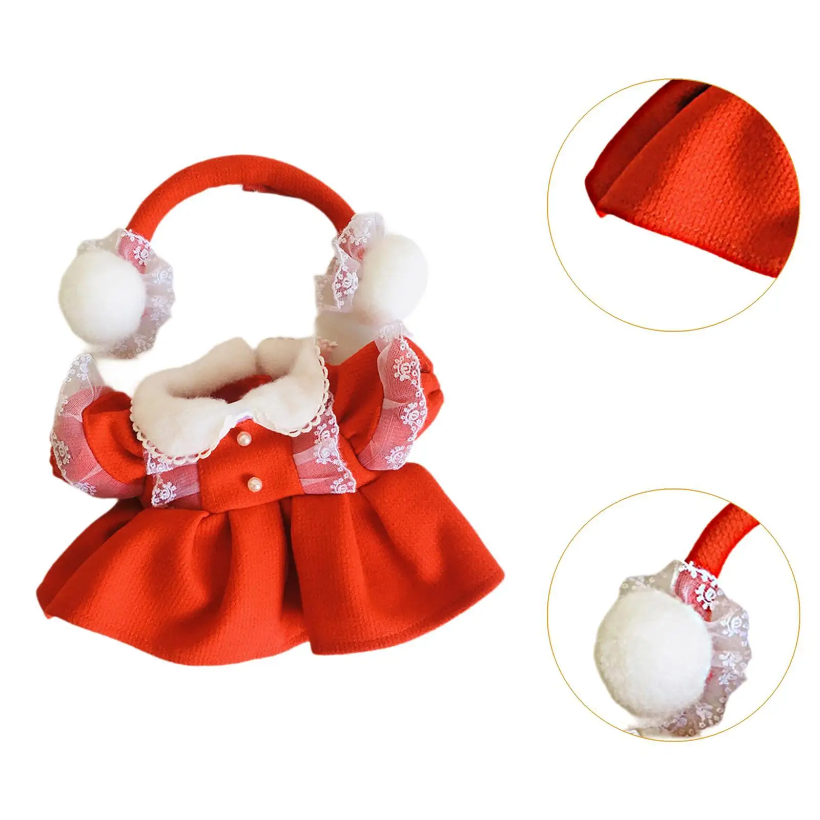 38cm Doll Clothes Costumes Photo Props Soft Dress up Fashion Doll Outfit Set Doll Hair Clip Accessory Doll Clothing Accessories