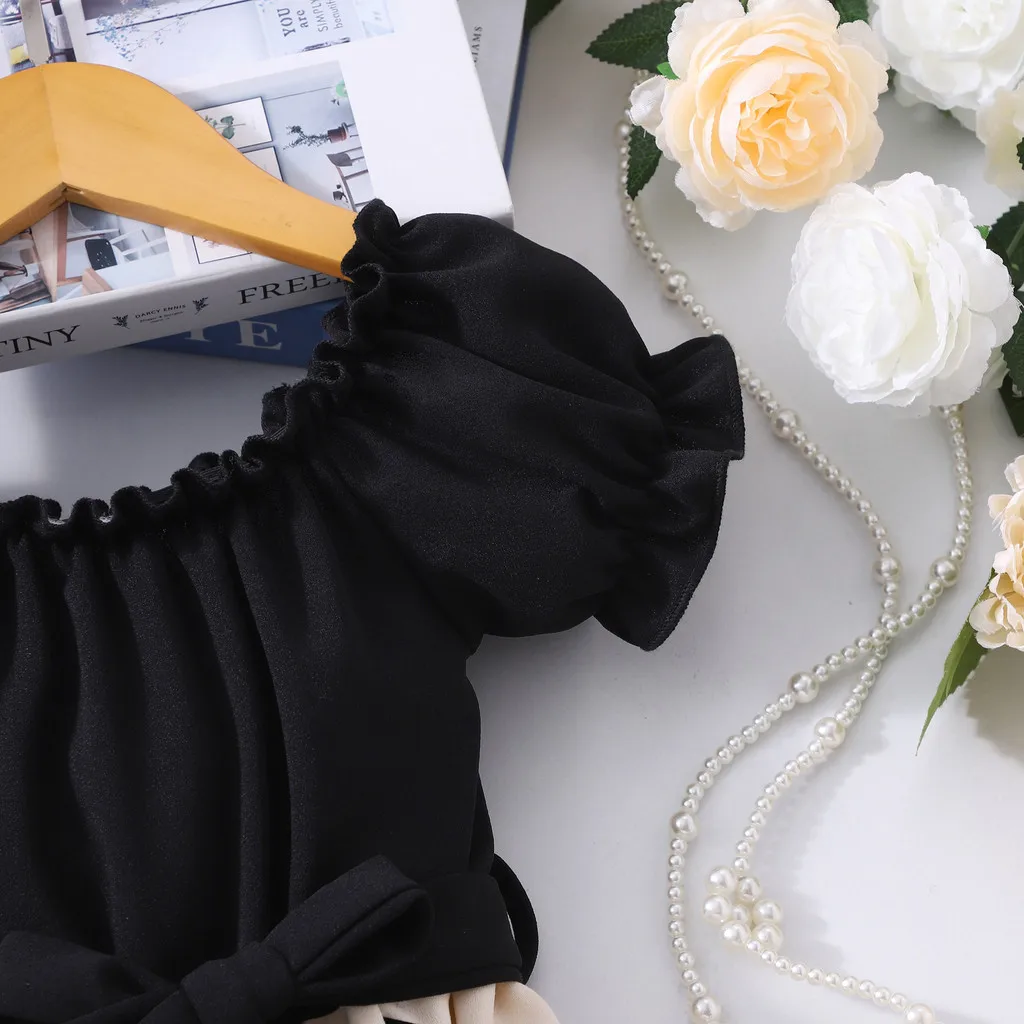 Vestido niña albaricoque de manga corta – Elegante verano - imagen 4