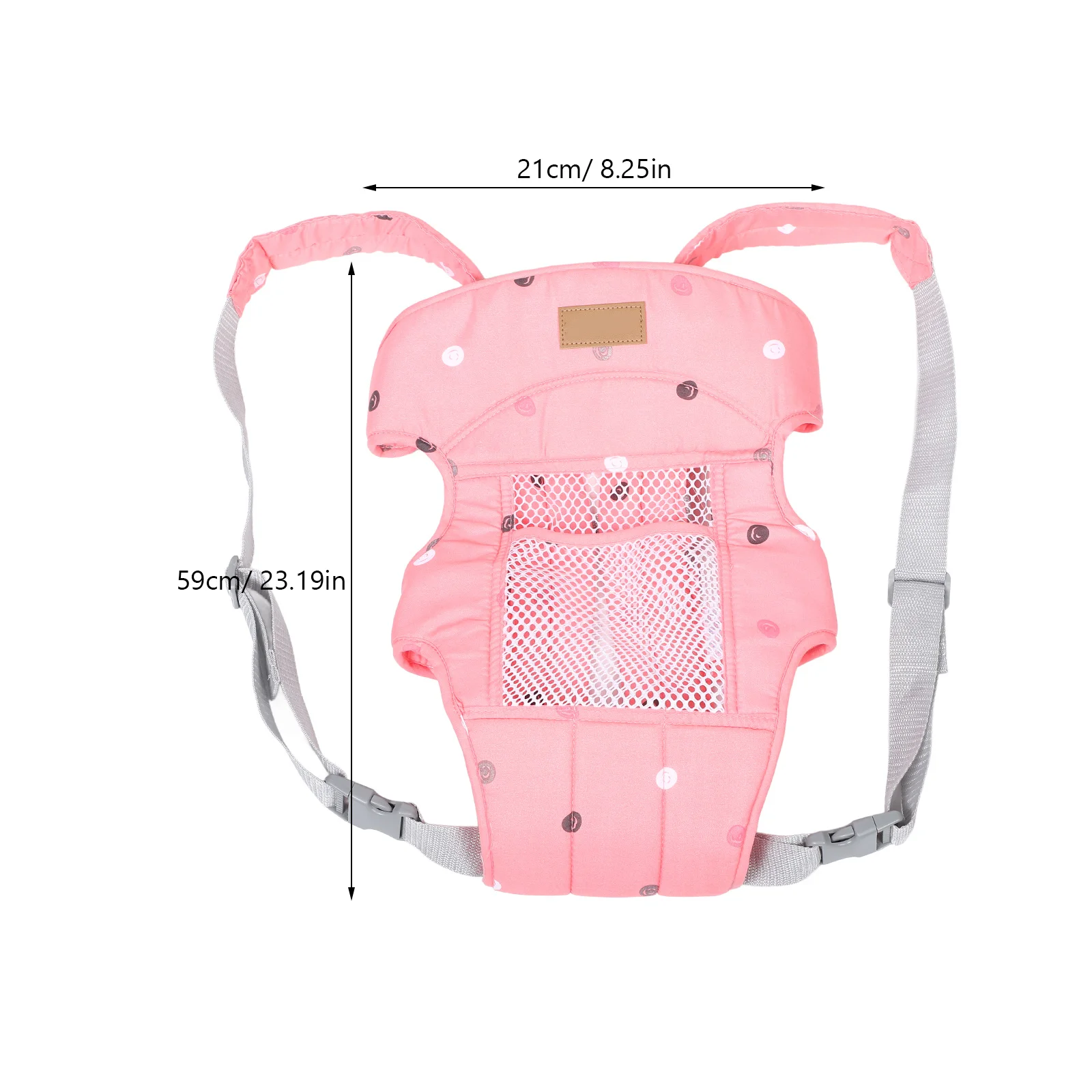 Portabebés de algodón suave y cómodo, ajustable, tradicional, delantero y trasero, portabebés para recién nacidos y niños pequeños para exteriores - imagen 5