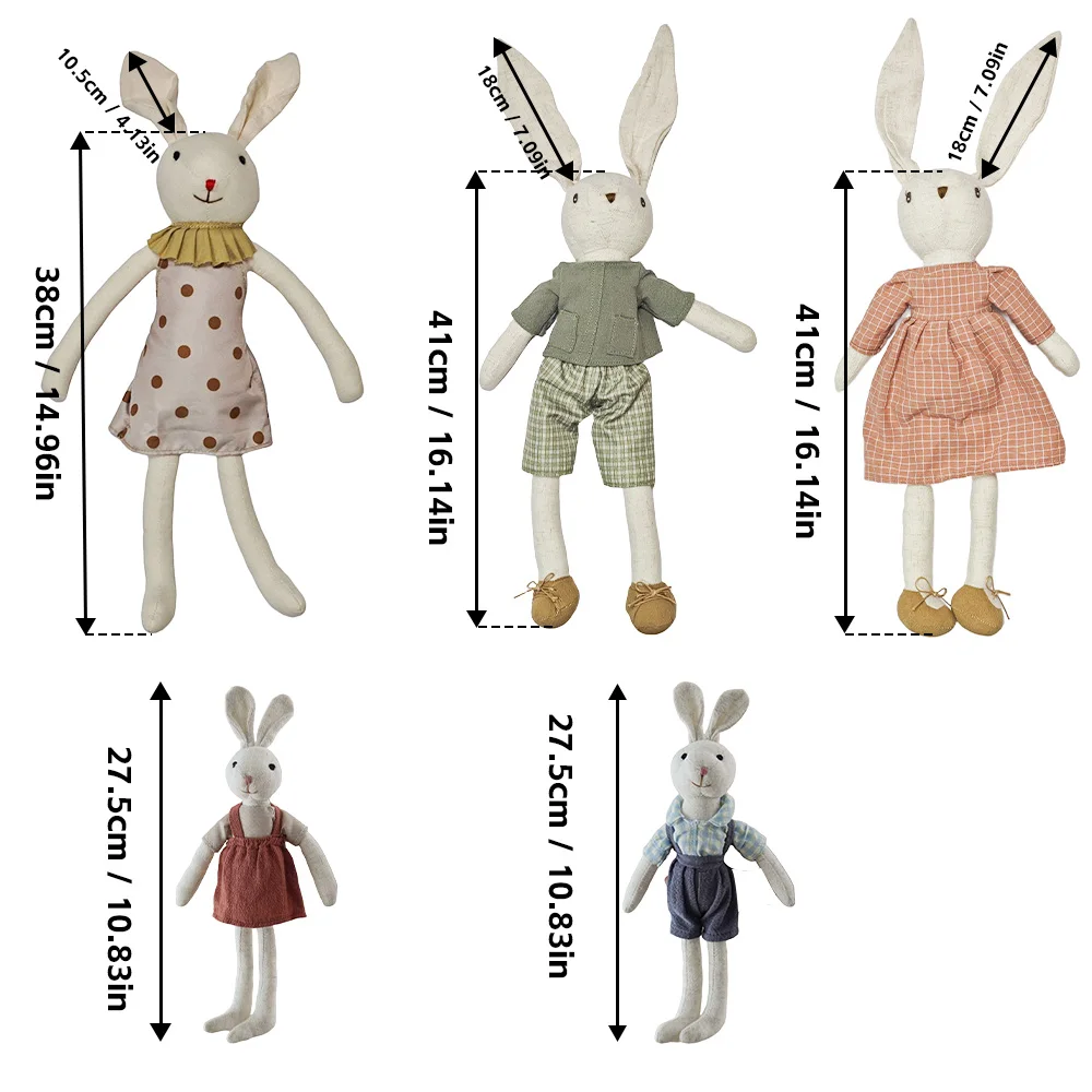 Conejito de peluche para bebé – Juguete fotográfico y decoración - imagen 2