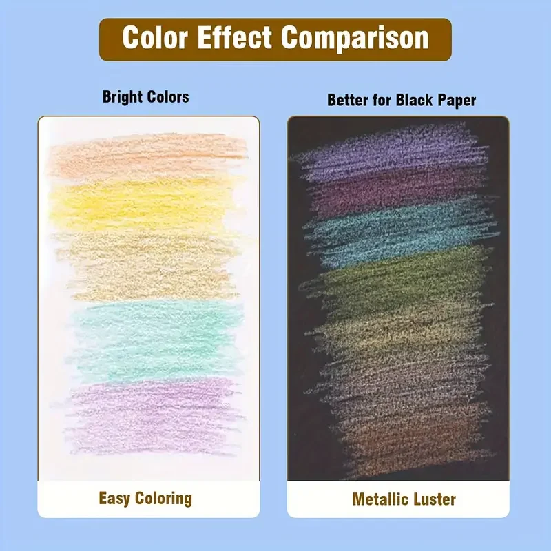 Palette de colores metálicos