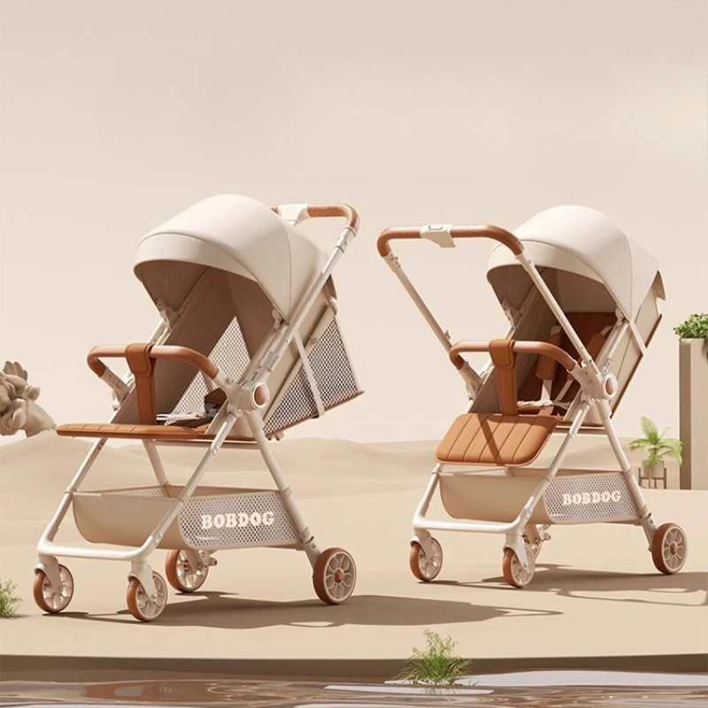 Cochecito de bebé Reversible ligero, cochecito de viaje plegable para niños pequeños, diseño compacto con sombrilla reclinable ajustable - imagen 2