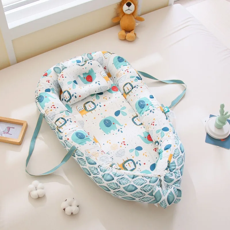 Moisés portátil para bebé con bolsa de transporte, cuna junto a la cama para recién nacido, cama de viaje móvil y tumbona calmante para bebé - imagen 3