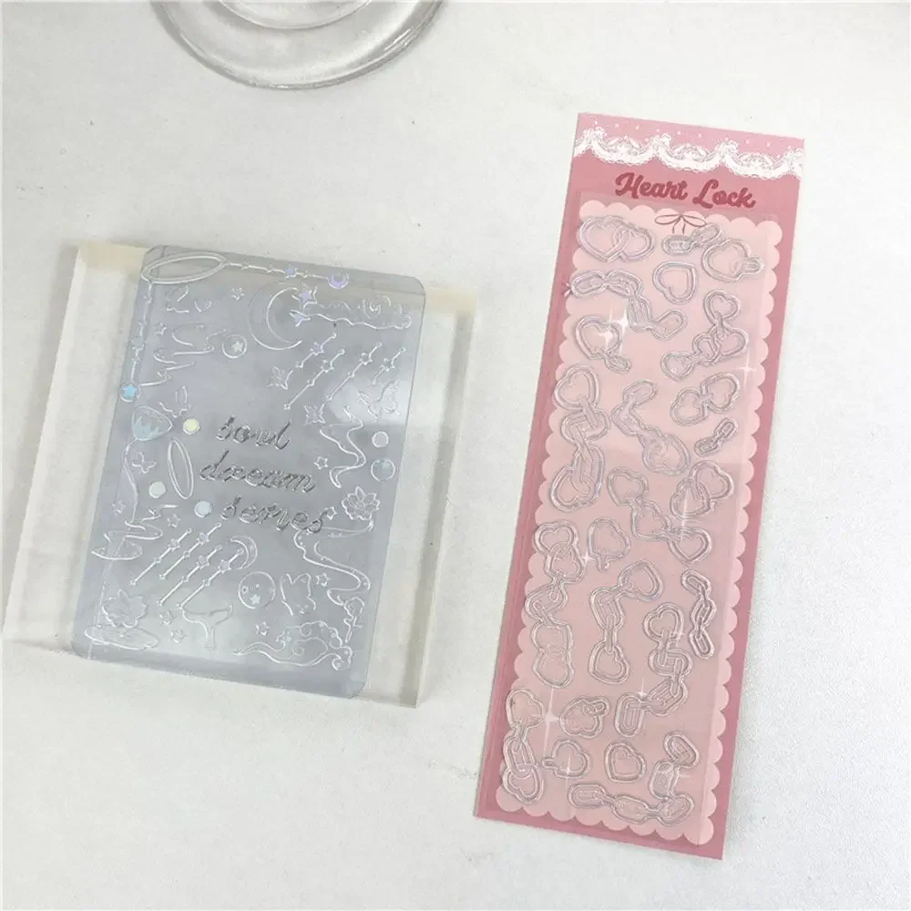 Diario estampado en caliente tarjeta de ídolo de ballena serie Dreamland álbum de recortes brillante pegatina de PET pegatinas decorativas pegatinas - imagen 5