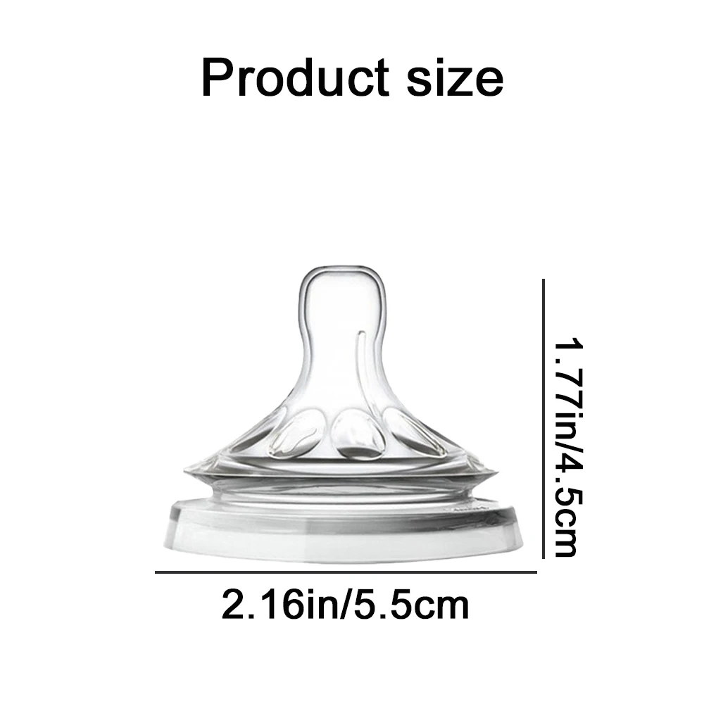Tetina silicona boca ancha – Forma natural piel agradable - imagen 2