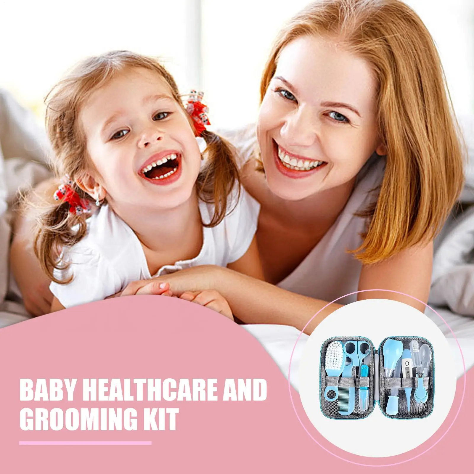 Kit de aseo para bebé, 18 piezas, conjunto de cuidado de la salud para guardería con peine, alimentador pequeño, cepillo de dientes para ducha, bolsa de Hospital para niños - imagen 3