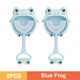 2pcs Blue Frog