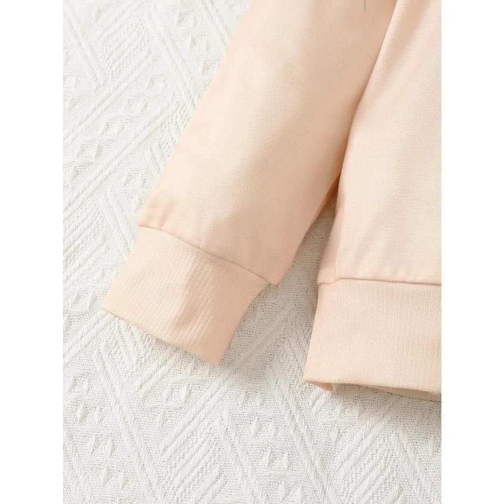 Jersey de manga larga para niñas de 4 a 7 años con Tops estampados con letras para primavera y otoño, disfraz, ropa de ocio para estudiantes - imagen 4