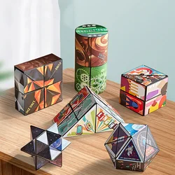 Cubo magnético geométrico tridimensional infantil – Juguete antiestrés