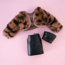 Ropa para muñecas BJD: abrigo de piel y vestido cola de pez