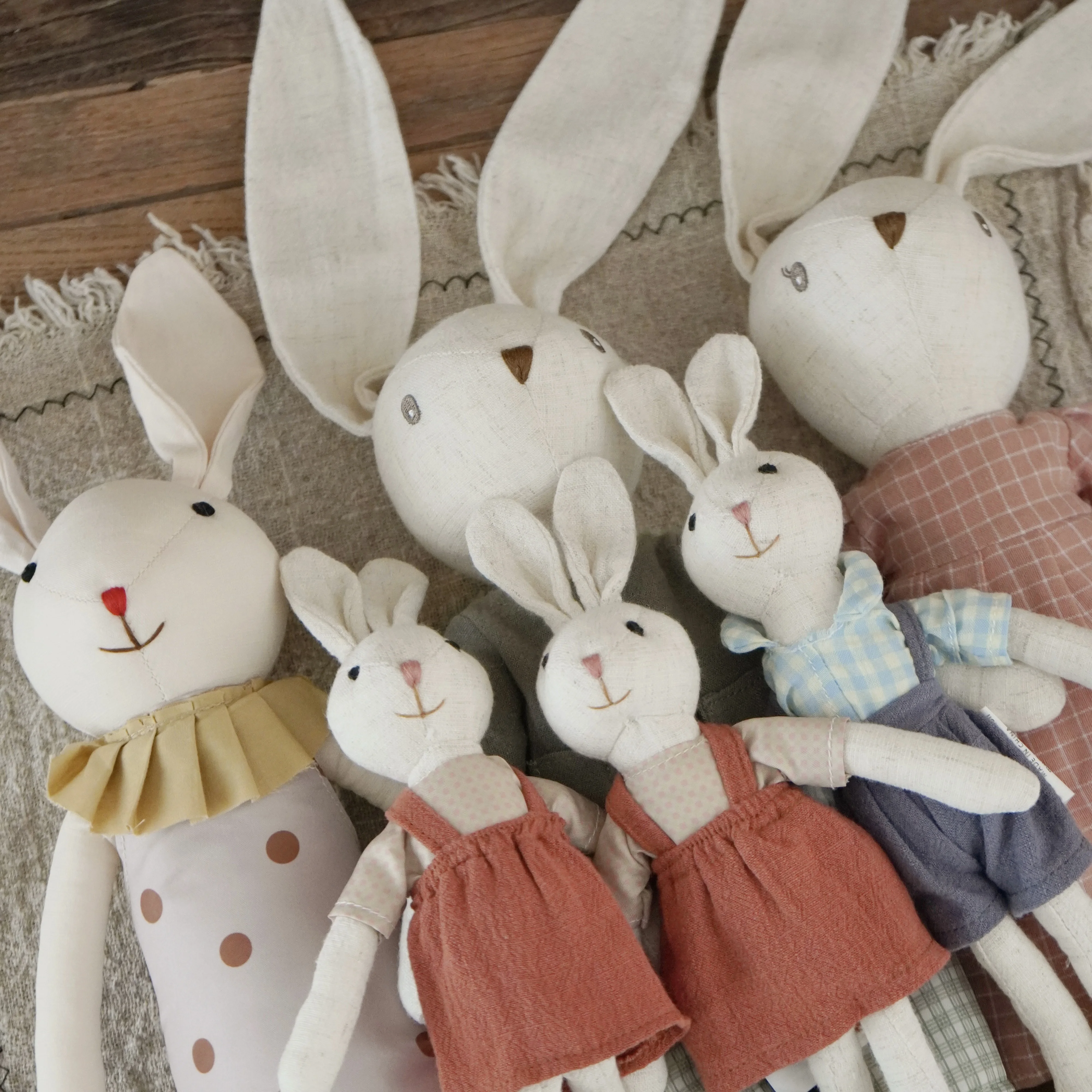 1 Uds. Conejo de muñeca bebé, juguete, accesorio de fotografía, regalo de vacaciones, decoración de habitación, conejito de peluche suave para bebés y niños - imagen 3