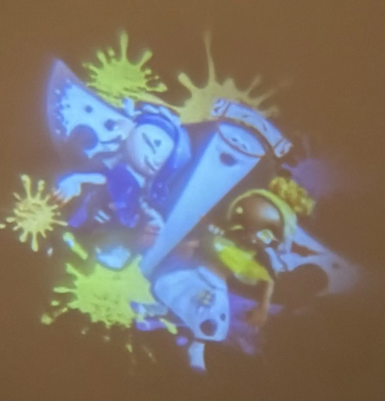 TakaraTomyArts cápsula de juguete lindo juego de tirador proyector parte de luz.3 Ika Tako calamar pulpo mascota bola cadena colgante Gachapon - imagen 5