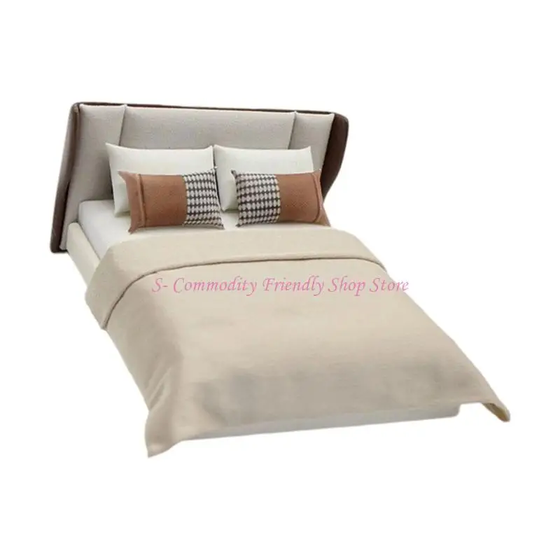 Cama de Muñeca Moderna Escala 1/20 – Mueble Infantil Decorativo - imagen 4